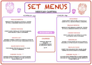 Calaveras Set Menu